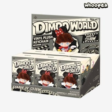 POP MART DIMOO WORLD × DSN Series-Vinyl Plush Keychain, Blind Box (PRE-ORDER)