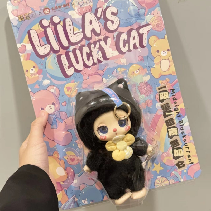 Liila's Lucky Cat Series Midnight Blackcurrant Plush Doll, Limited Edition