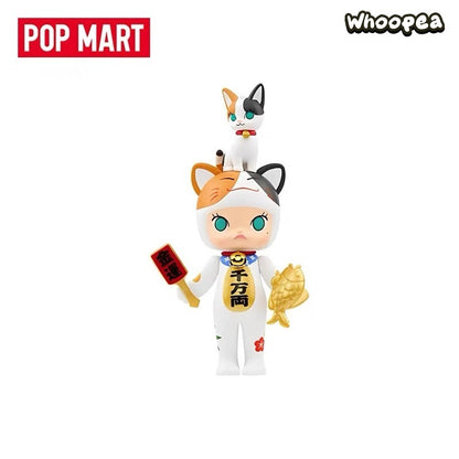 POP MART Molly Lucky Cat Figurine Hanging Card