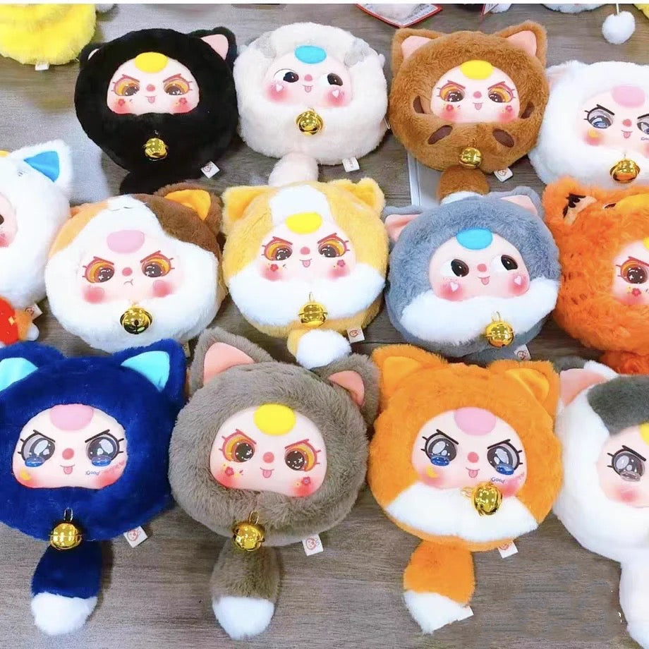 Baby Three - Fortune Cat Zipper Bag Plush Blind Box