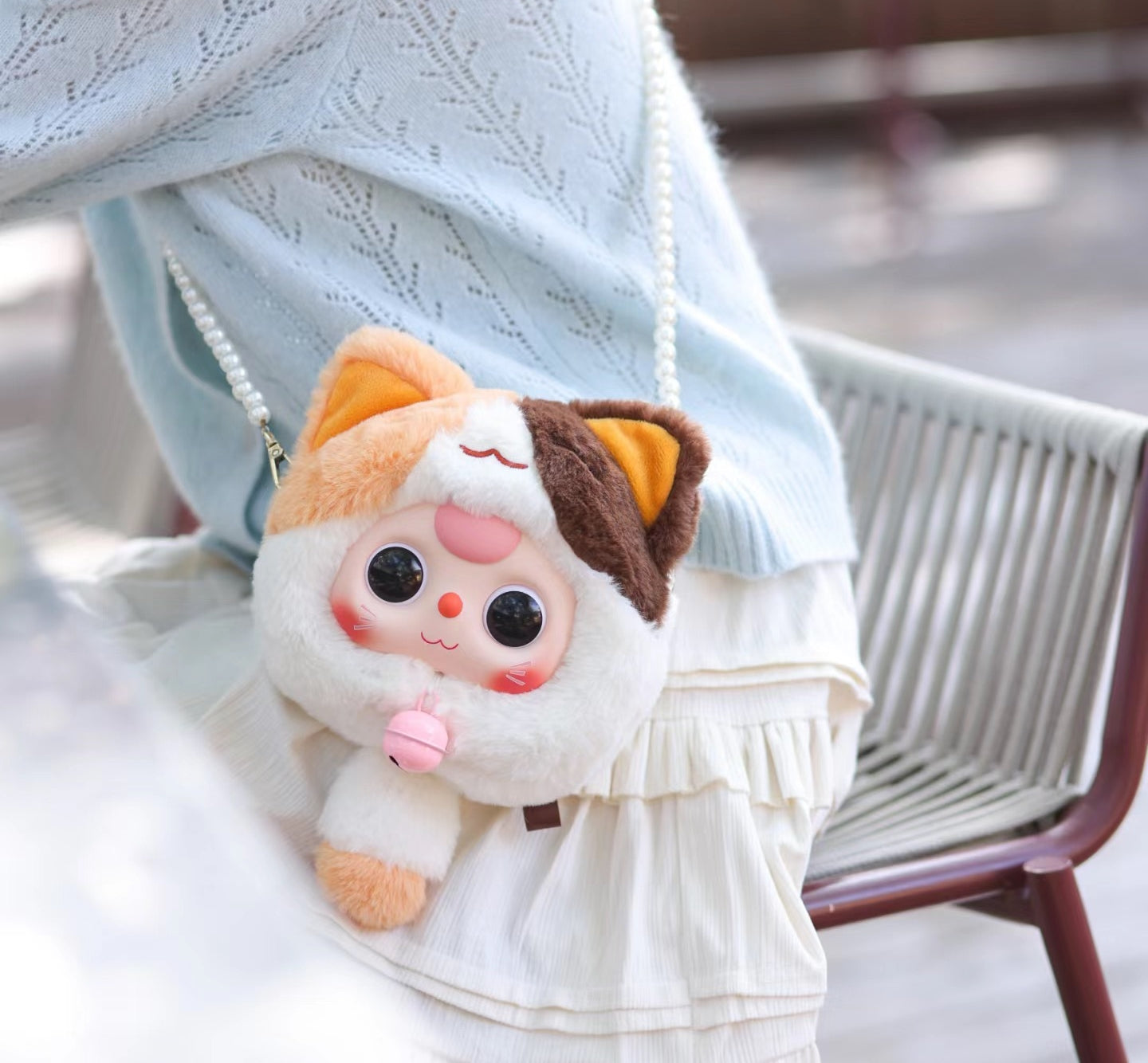 Baby Three - Fortune Cat Zipper Bag Plush Blind Box