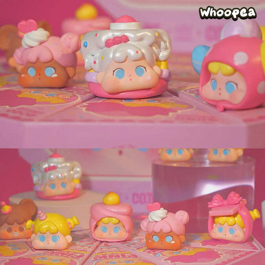 QOQO MINI FACE Pink Birthday Series PVC Figures Blind Box