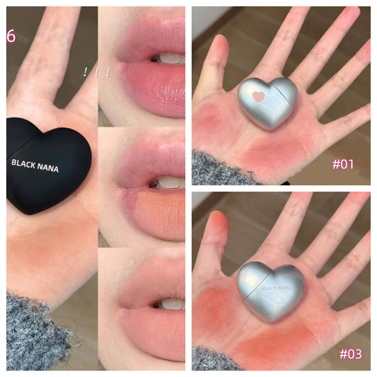 Heart Shape Lip Mud, Matte Color