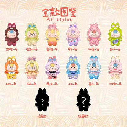 Baby Three-Dopamine Rabbit Cute Series Mini Bean, Blind Box