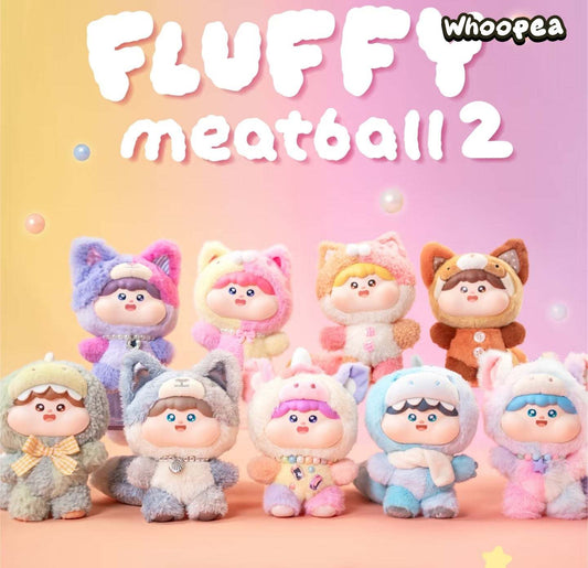 Fluffy Meatball V2 Vinyl Plush Dolls, Blind Box