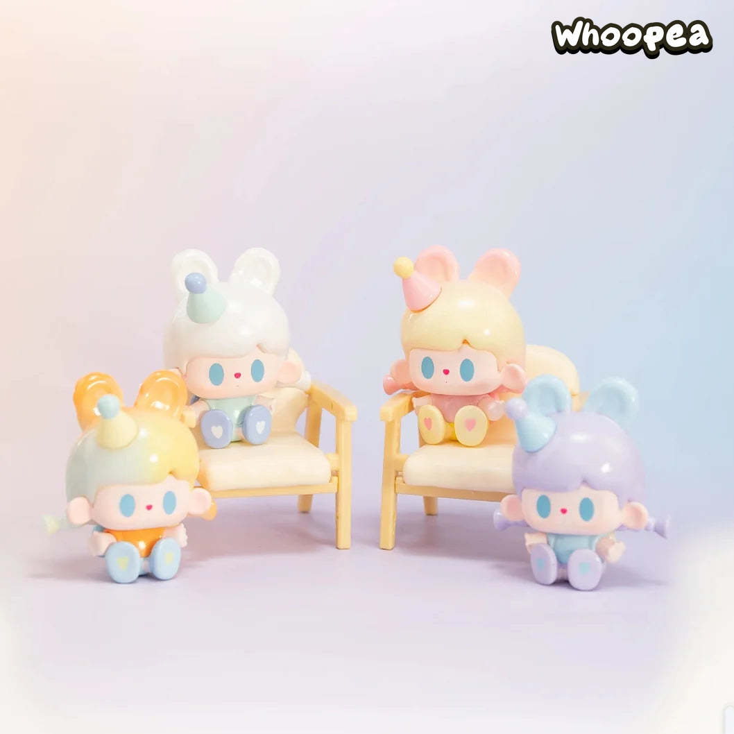 TUTUBEAR DLOCKER Happy Party Mini Beans Series Figures, Blind Box