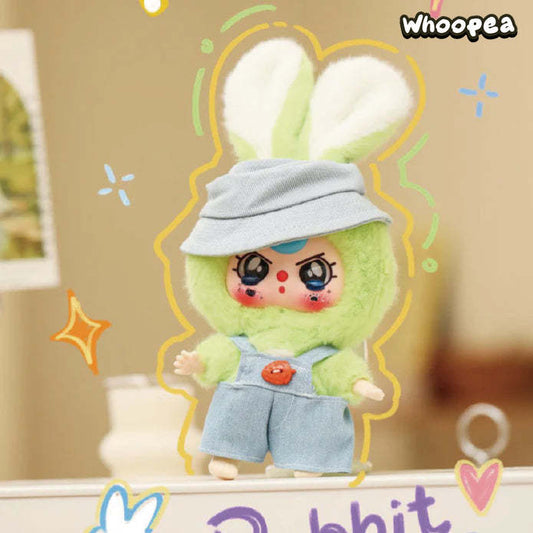 Baby Three Macaron Cute Bunny Series Plush Dolls, Blind Box