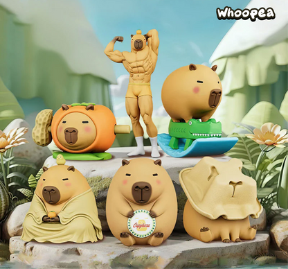 Luck Moai Capybara Series Figures, Blind Box