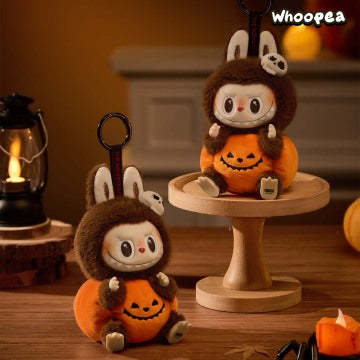 LABUBU Happy Halloween Party Series-Sitting Pumpkin Vinyl Plush Pendant