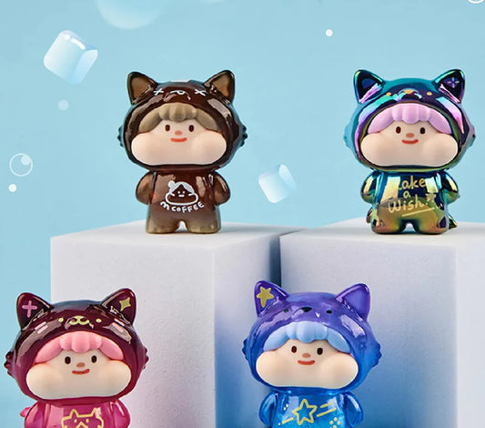 Meatball Cotton Fox Fairy Mini Beans Series PVC Figures, Blind Bag