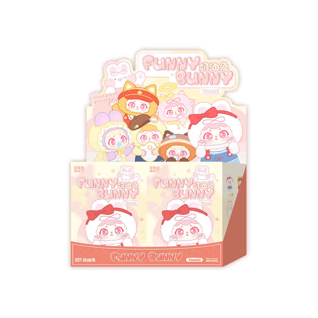 FUNNY BUNNY-Toomi Cute Party Series Vinyl Plush Dolls, Blind Box