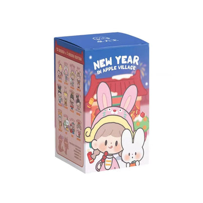 zZoton New Year In Apple Village Series Figures, Blind Box